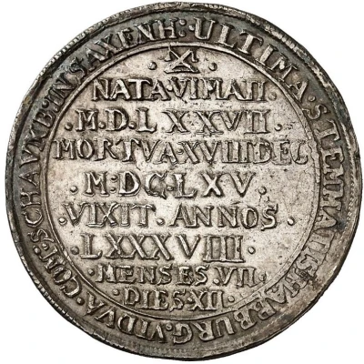 ¼ Thaler - George William Death of Katharina Sophia back