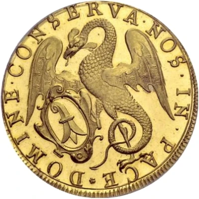 ½ Thaler Gold pattern strike front