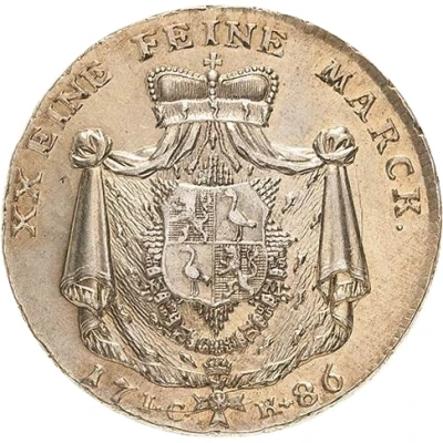 ½ Thaler - Henry XI back