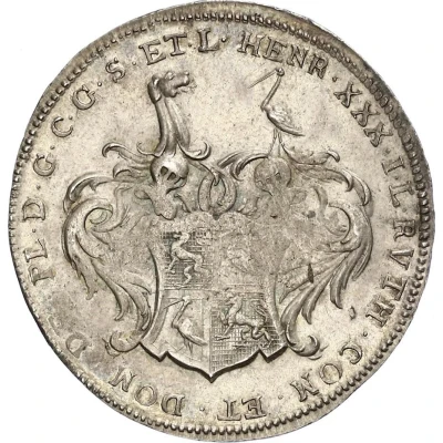 ½ Thaler - Henry XXX Peace of Hubertusburg front