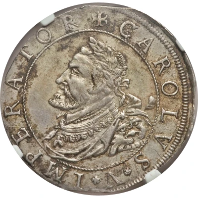 ½ Thaler - Immobilization in the name of Charles V front