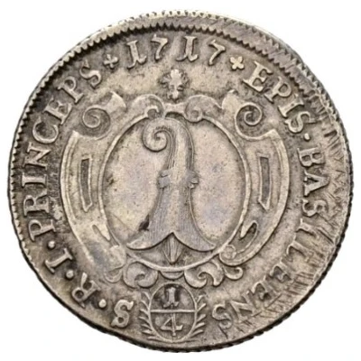 ¼ Thaler - Johann Konrad II von Reinach-Hirzbach back