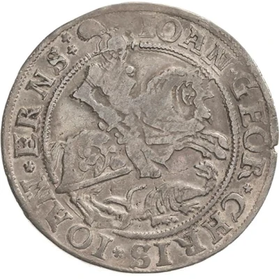 ¼ Thaler - John George I, Christoph II and John Ernest front