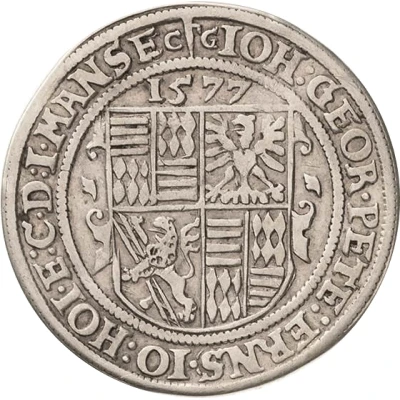 ½ Thaler - John George I, Peter Ernest I and John Hoyer III front