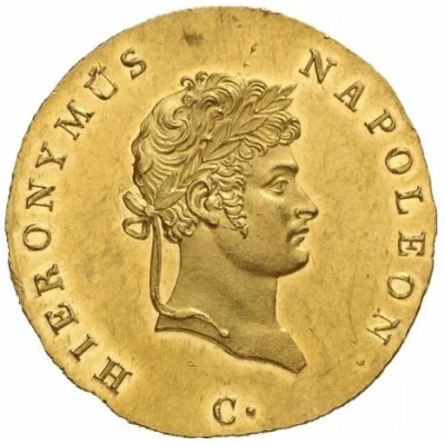 ⅔ Thaler - Jérôme Bonaparte Clausthal Ausbeute; Gold Pattern front