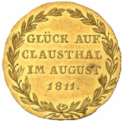 ⅔ Thaler - Jérôme Bonaparte Clausthal Ausbeute; Gold Pattern back