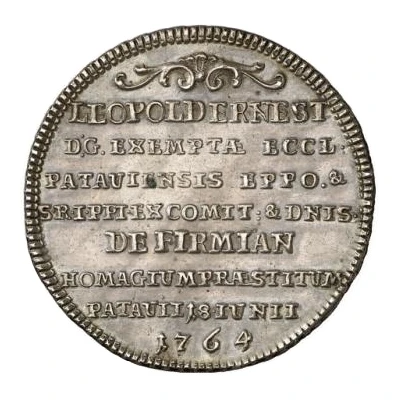 ¼ Thaler - Leopold Ernest Joseph of Firmian back