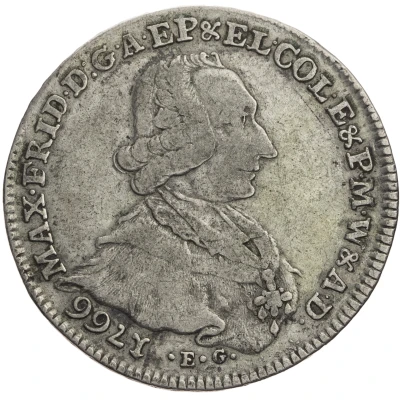 ¼ Thaler - Maximilian Frederick of Königseck front