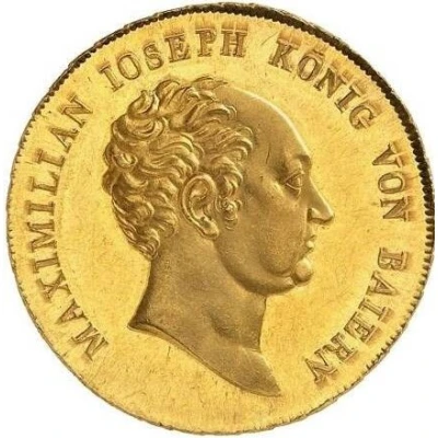 ½ Thaler - Maximilian I Joseph Schulpreistaler - Gold Pattern ND front