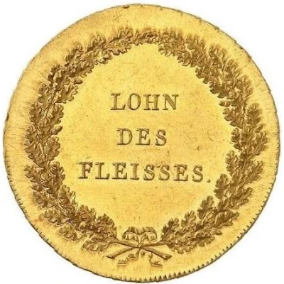 ½ Thaler - Maximilian I Joseph Schulpreistaler - Gold Pattern ND back