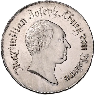 ½ Thaler - Maximilian I Joseph Schulpreistaler ND front