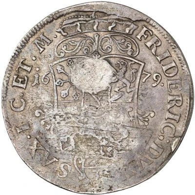 ⅔ Thaler - Philip I Countermarked Saxe-Gotha-Altenburg ND back