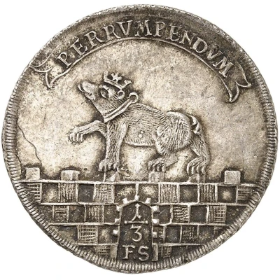 ⅓ Thaler - Victor II Frederick Birthday back