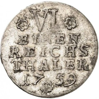 ⅙ Thaler - Victor II Frederick Seven Years' War back