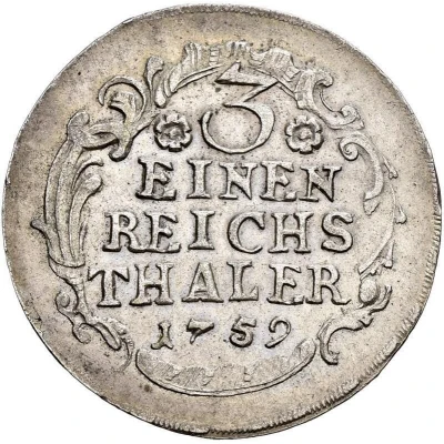 ⅓ Thaler - Victor II Frederick back