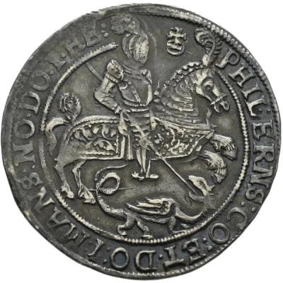 ¼ Thaler - Volrat VI, Wolfgang III and John George II Spruchtaler front