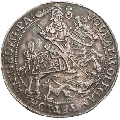 ¼ Thaler - Volrat VI, Wolfgang III and John George II front