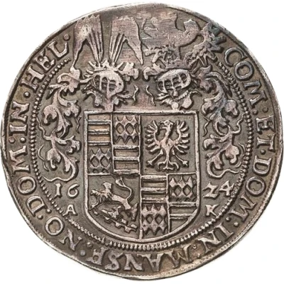 ¼ Thaler - Volrat VI, Wolfgang III and John George II back