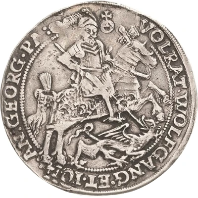 ½ Thaler - Volrat VI, Wolfgang III and John George front