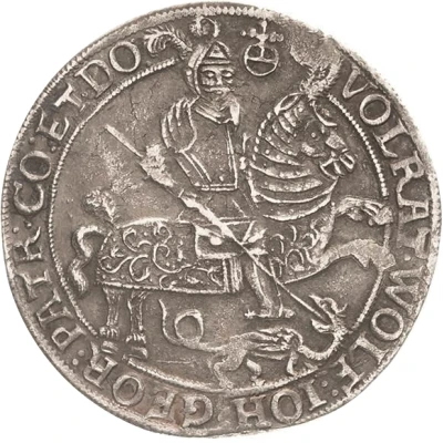 ½ Thaler - Volrat VI, Wolfgang III and John George front