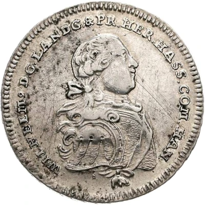 ½ Thaler - William IX ½ Biberer Ausbeutetaler front