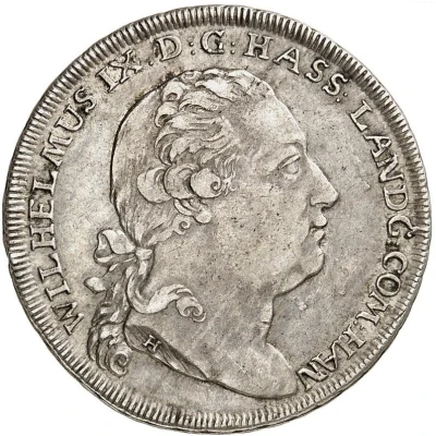 ½ Thaler - William IX Bieberer Ausbeute front