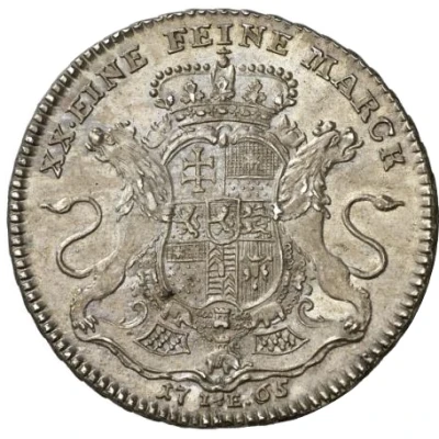 ½ Thaler - William IX Konventionshalbtaler back