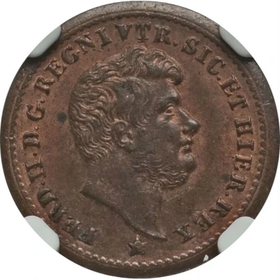 ½ Tornese - Ferdinando II front