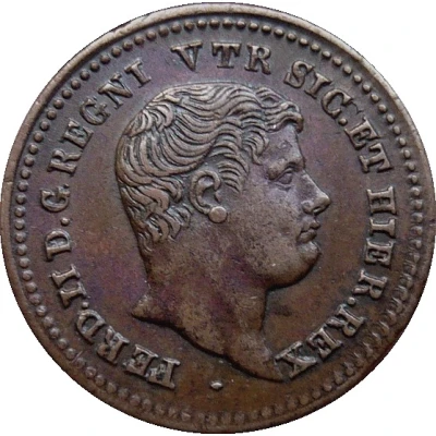 ½ Tornese - Ferdinando II front