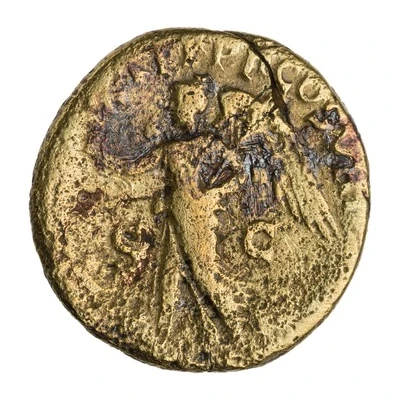Æ - Vespasian PON MAX TR P P P COS VIII CENS S C; Victory back