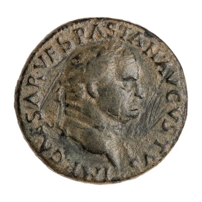 Æ - Vespasian PONT MAX TR POT P P COS VIII CENS S C; Jupiter front