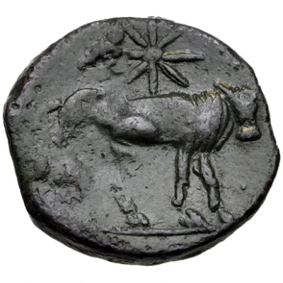 1 Æ Shekel 220 BC - 215 BC back