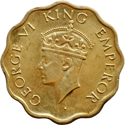 1 Anna - George VI 2nd portrait, small crown, low relief front