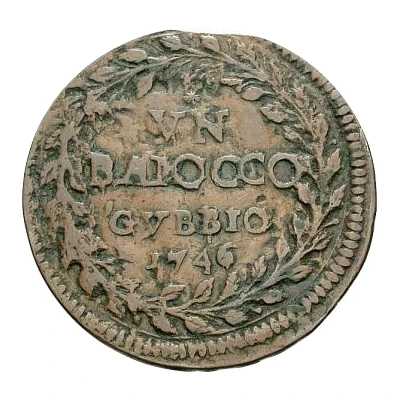 1 Baiocco - Benedict XIV back