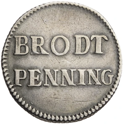 1 Brodtpfennig Silver pattern strike ND back