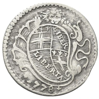 1 Carlino of 5 Baiocchi - Pius VI back