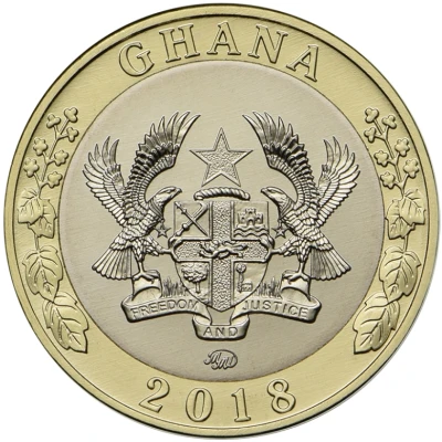 1 Cedi Year of the Dragon front