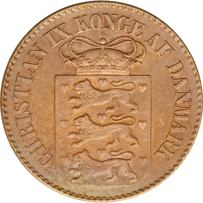 1 Cent - Christian IX front