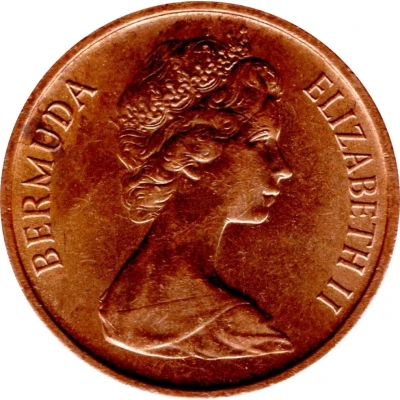 1 Cent - Elizabeth II 2nd portrait front