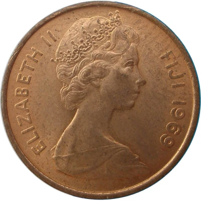 1 Cent - Elizabeth II 2nd portrait front