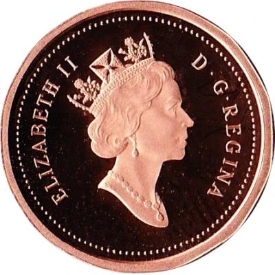 1 Cent - Elizabeth II 3rd portrait, 12 sided front