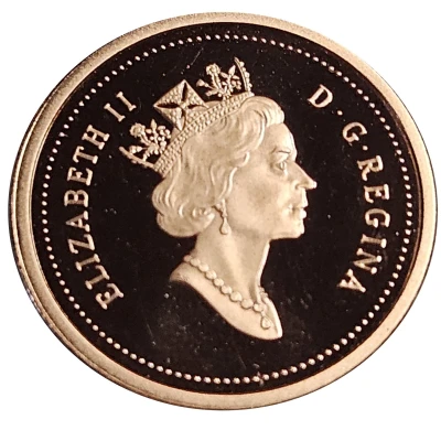 1 Cent - Elizabeth II 3rd portrait; Proof front