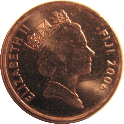 1 Cent - Elizabeth II 3rd portrait - magnetic front