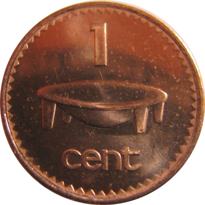 1 Cent - Elizabeth II 3rd portrait - magnetic back