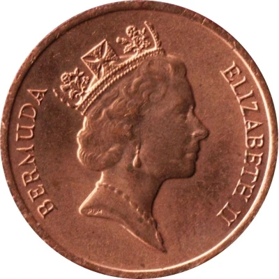 1 Cent - Elizabeth II 3rd portrait front