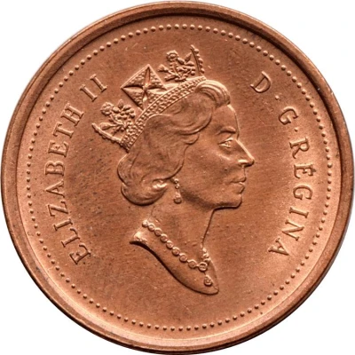 1 Cent - Elizabeth II 3rd portrait front