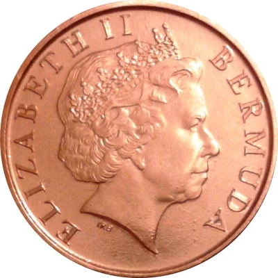 1 Cent - Elizabeth II 4th portrait; non-magnetic front