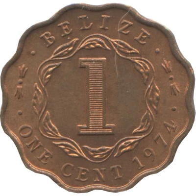 1 Cent - Elizabeth II Bronze back