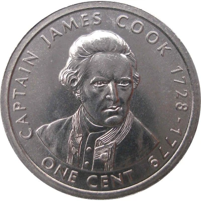 1 Cent - Elizabeth II James Cook back