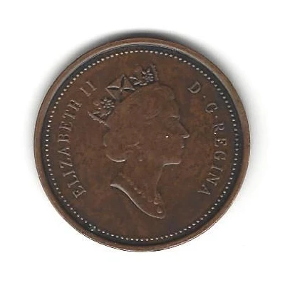 1 Cent - Elizabeth II Royal Canadian Mint, Antique finish front